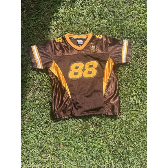 Chase Authentics UPS #88 Jarrett NASCAR Jersey Women’s‎ M Brown Yellow - Picture 7 of 11